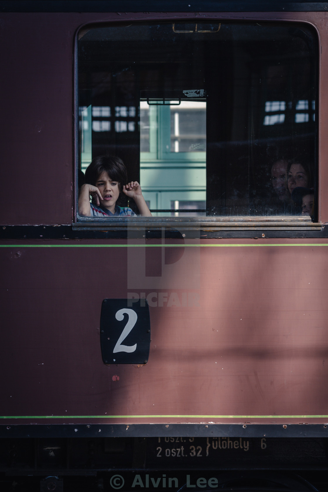 "The boy on Carriage 2" stock image