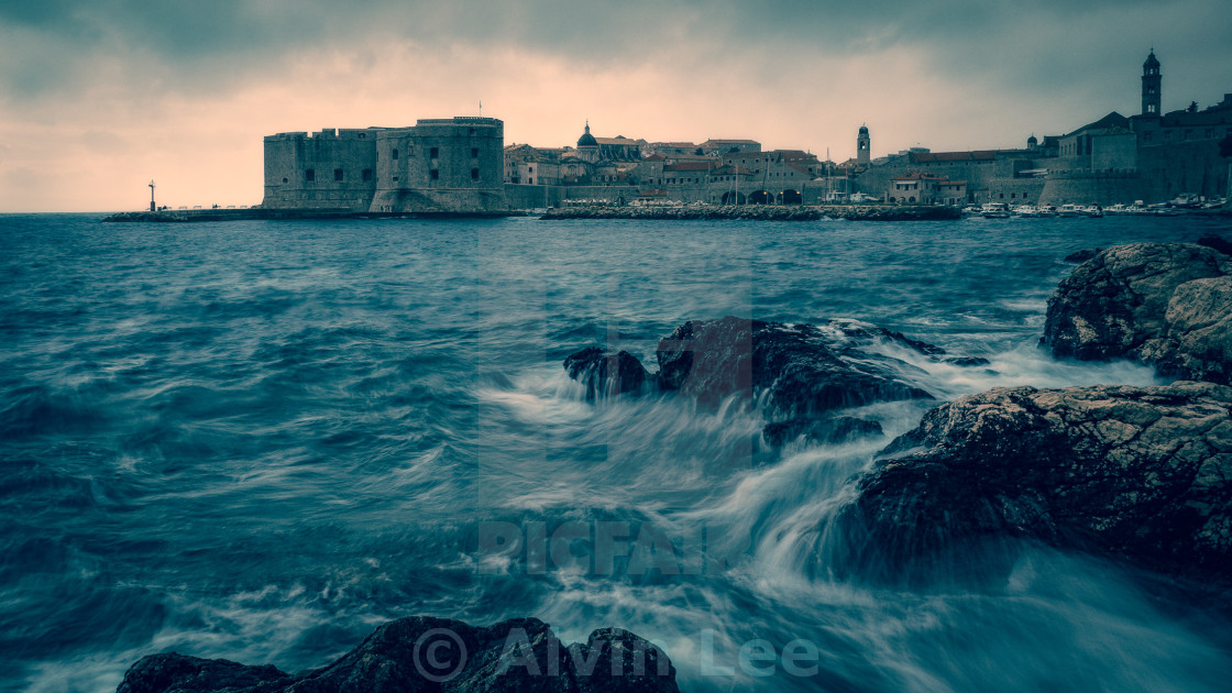 "Dubrovnik evening" stock image