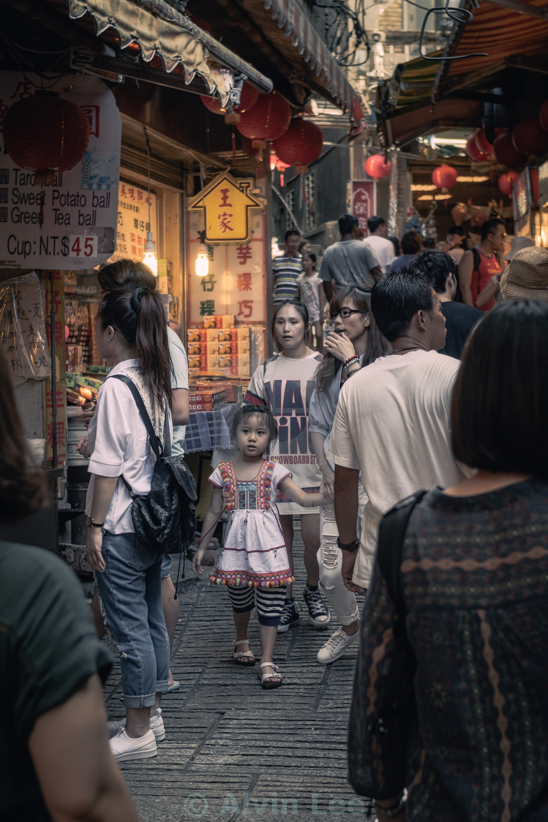 "Exploring street markets" stock image