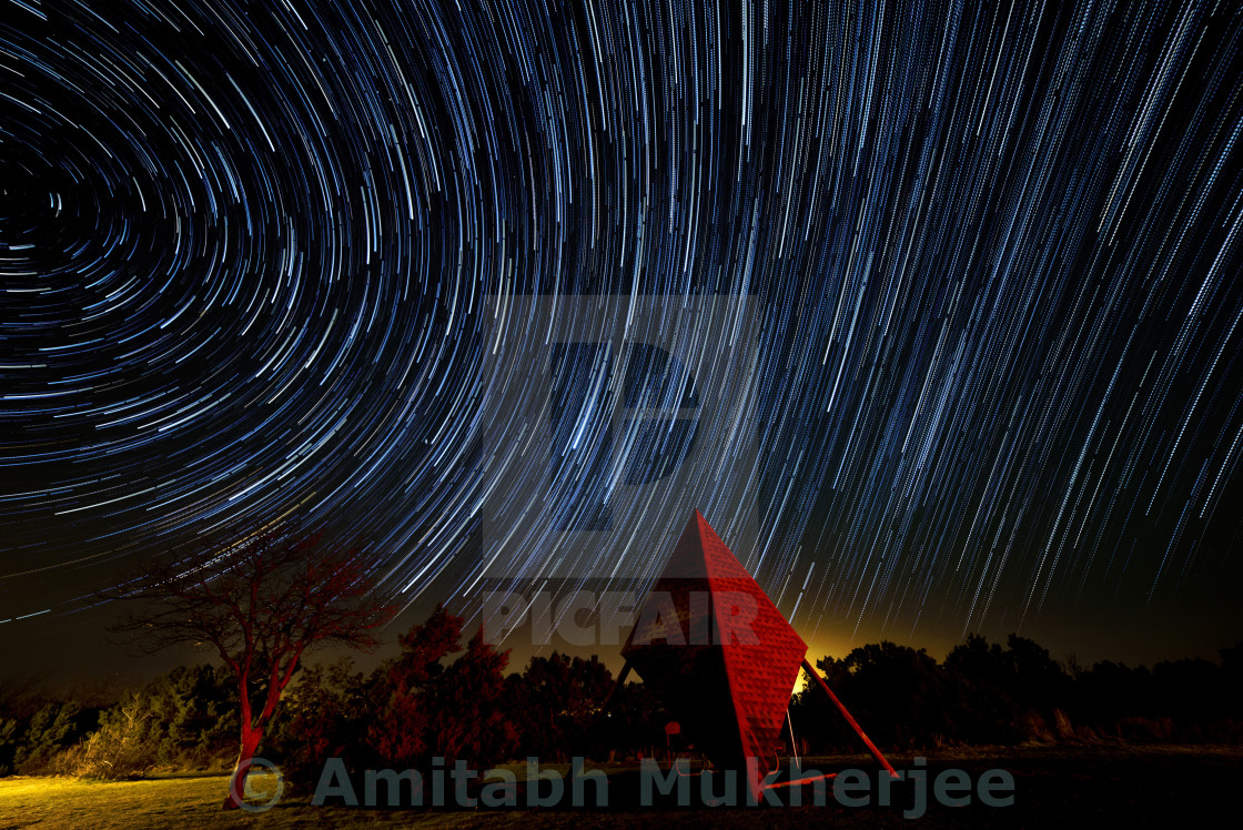 "Star Trails" stock image