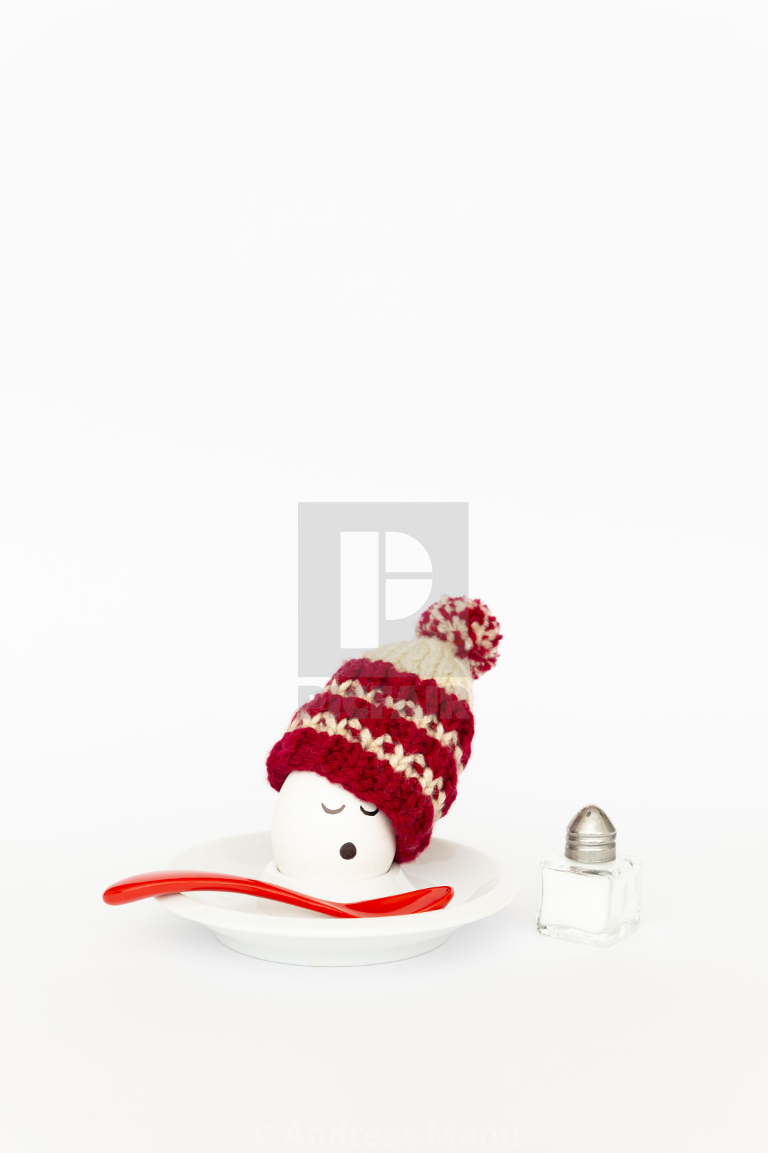 "Funny breakfast concept with a boiled egg wearing a wooly hat" by Andreas Mann - $4.48 "Funny breakfast concept with a boiled egg wearing a wooly hat" stock image