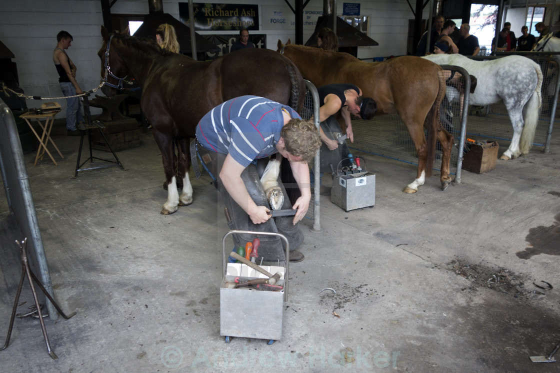 "Blacksmiths at The Royal Bath & West Show, Shepton Mallet." by Andrew Harker - $15.16 "Blacksmiths at The Royal Bath & West Show, Shepton Mallet." stock image