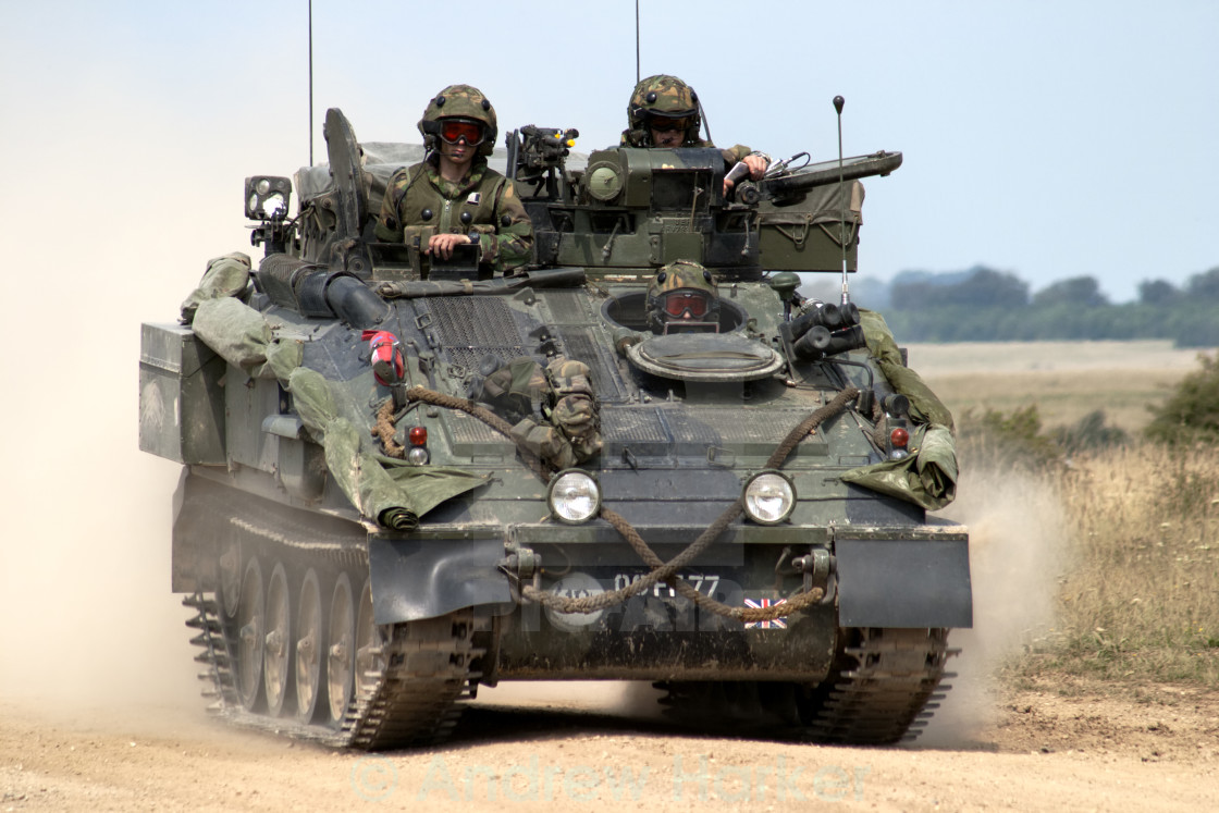 "British Army FV103 Spartan Armoured Personnel Carrier" by Andrew Harker - $15.16 "British Army FV103 Spartan Armoured Personnel Carrier" stock image