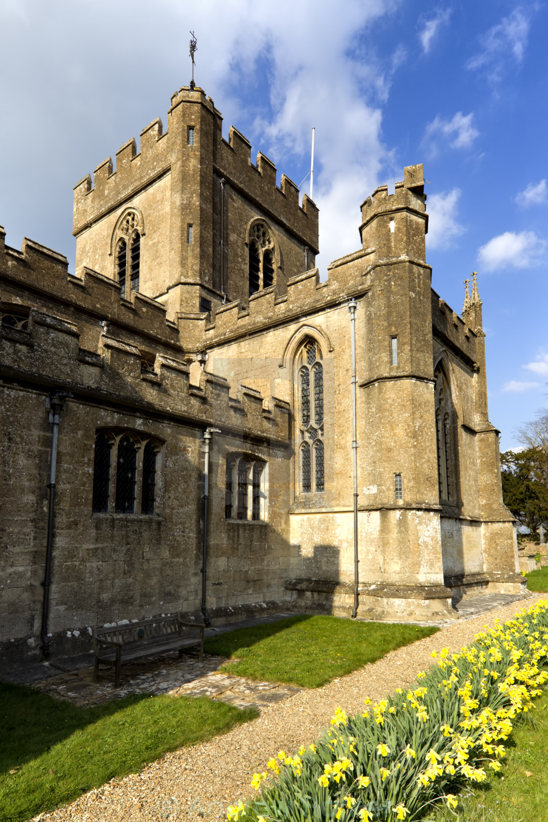 "Edington Priory Church, Wiltshire, UK." stock image