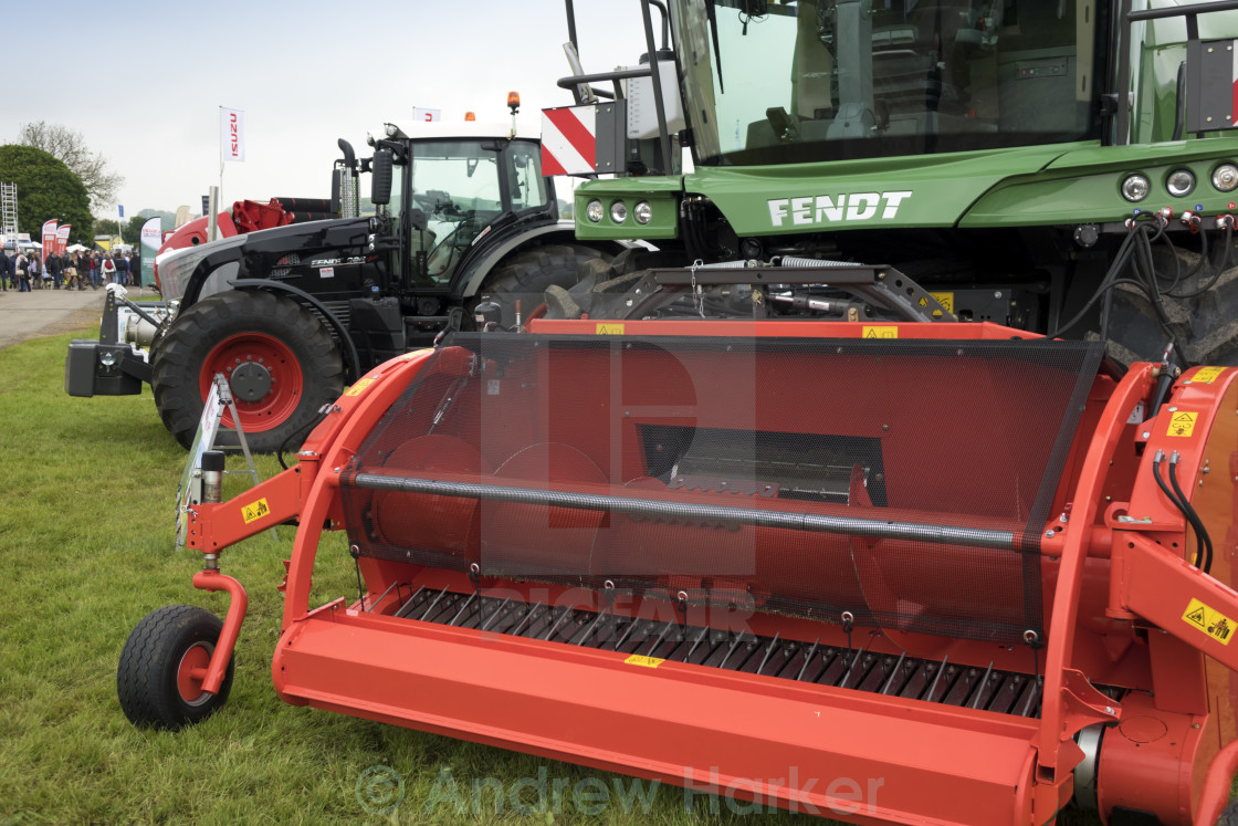 "Farm Machinery, Royal Bath & West Show." stock image