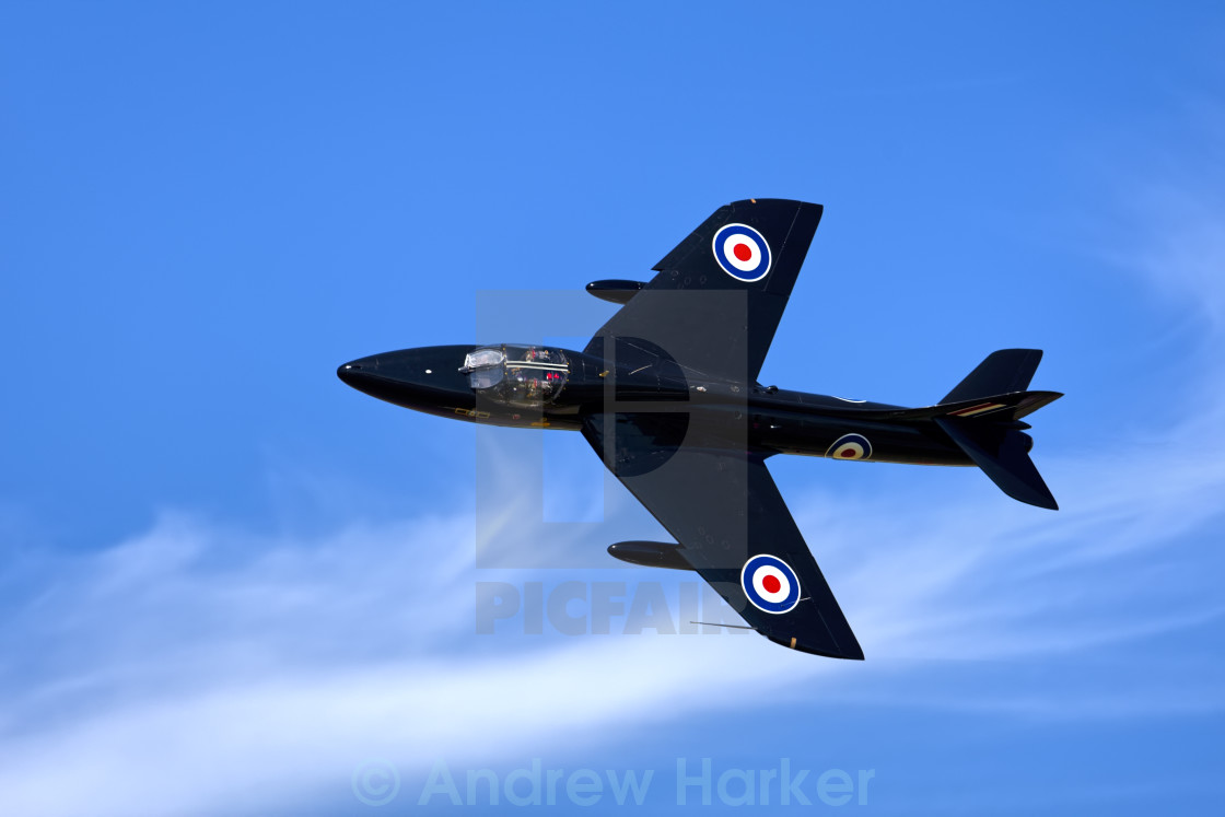 "Hawker Hunter T.7B WV318/D G-FFOX" stock image