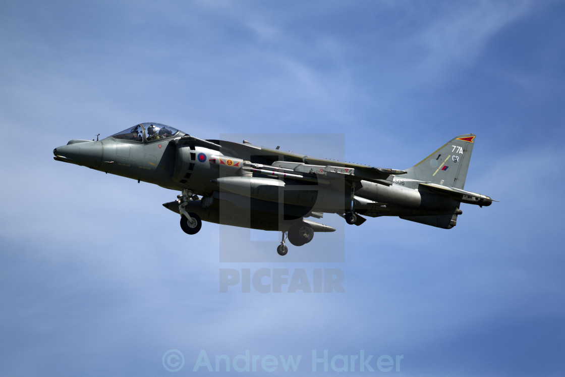 "BAe Harrier GR.9A ZG506/77A 800 NAS" by Andrew Harker - $15.16 "BAe Harrier GR.9A ZG506/77A 800 NAS" stock image