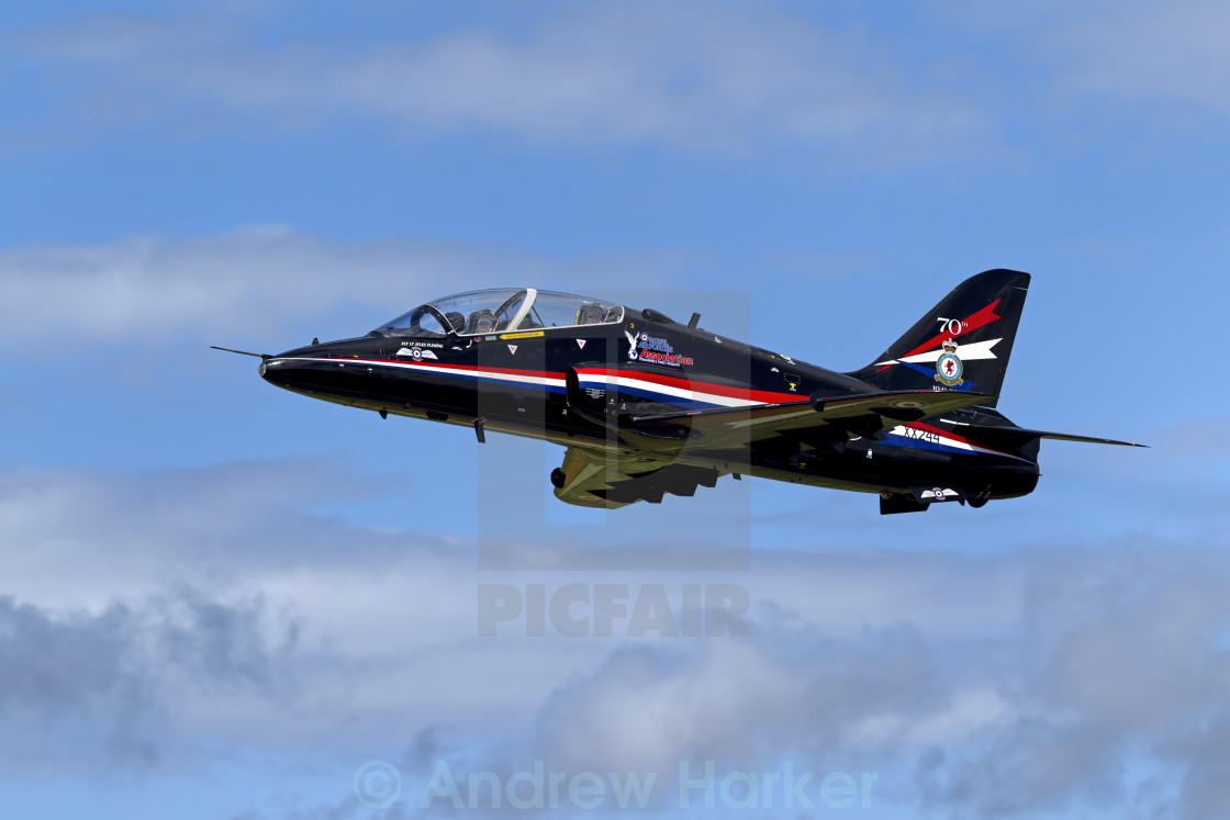 "Hawker-Siddeley Hawk T.1 XX244" by Andrew Harker - $15.16 "Hawker-Siddeley Hawk T.1 XX244" stock image