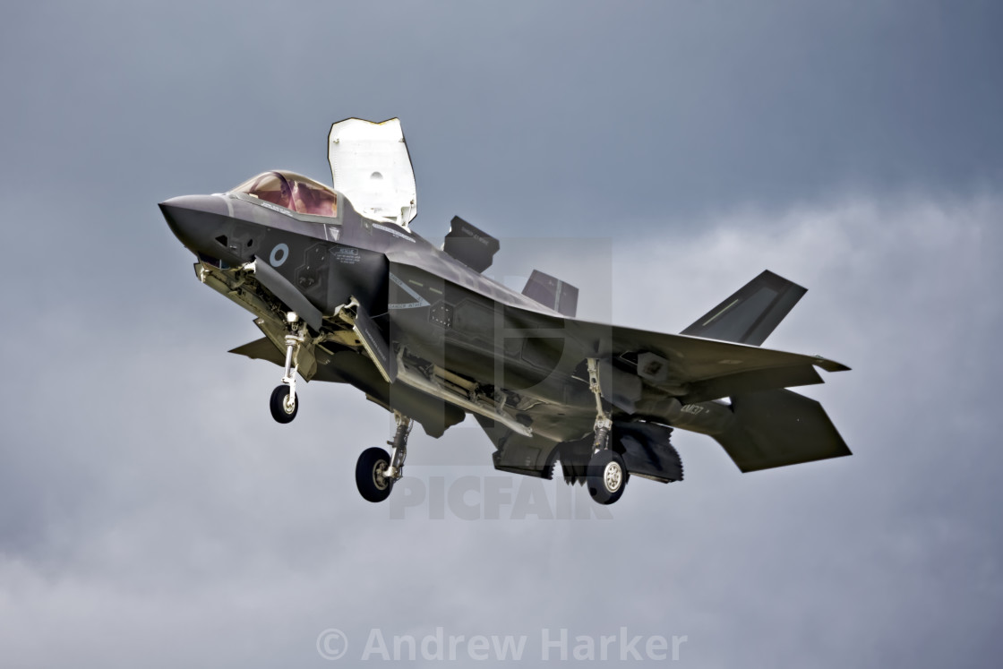 "RAF Lockheed Martin F-35B Lightning ll / VMFAT-501 ZM137" stock image