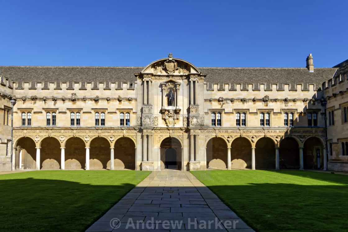 "St Johns College, Canterbury Quadrangle, Oxford, United Kingdom" stock image