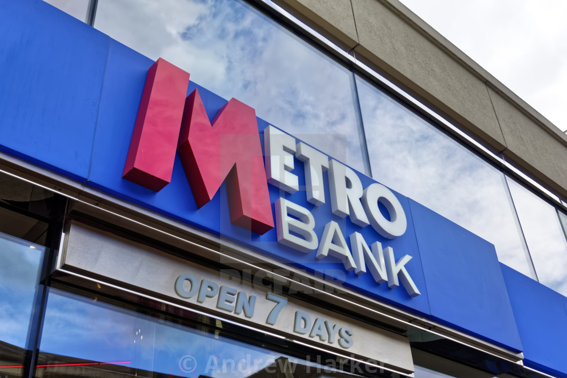 "Metro Bank in Kingston Upon Thames, Surrey, UK" by Andrew Harker - $15.16 "Metro Bank in Kingston Upon Thames, Surrey, UK" stock image