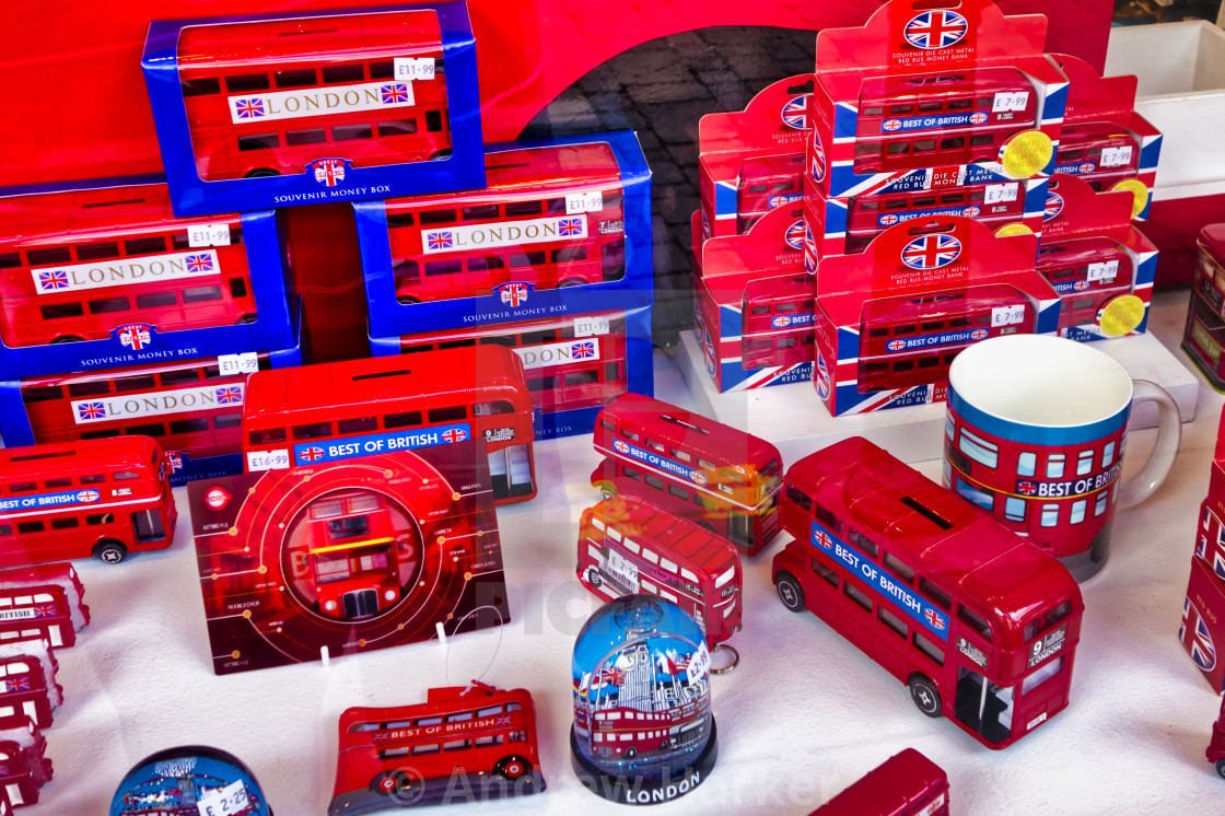 "Model London buses on display in a shop window" by Andrew Harker - $15.16 "Model London buses on display in a shop window" stock image