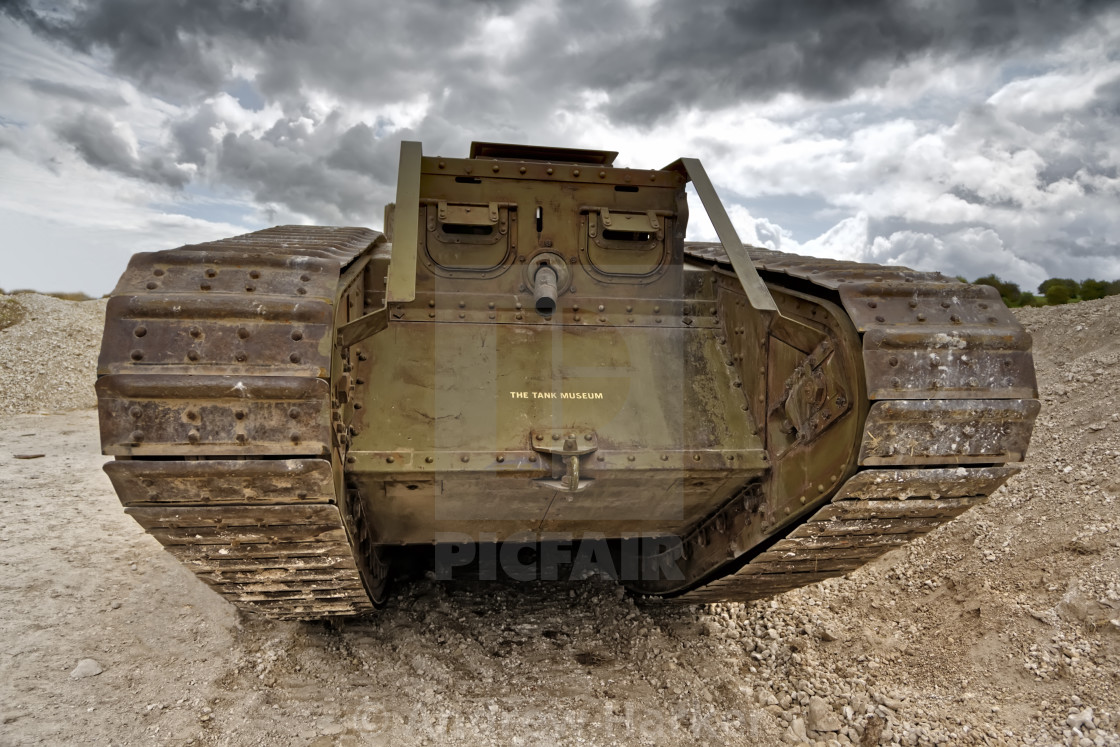 "The Bovington Tank Museum's full size replica of a British MK IV" by Andrew Harker - $15.16 "The Bovington Tank Museum's full size replica of a British MK IV" stock image