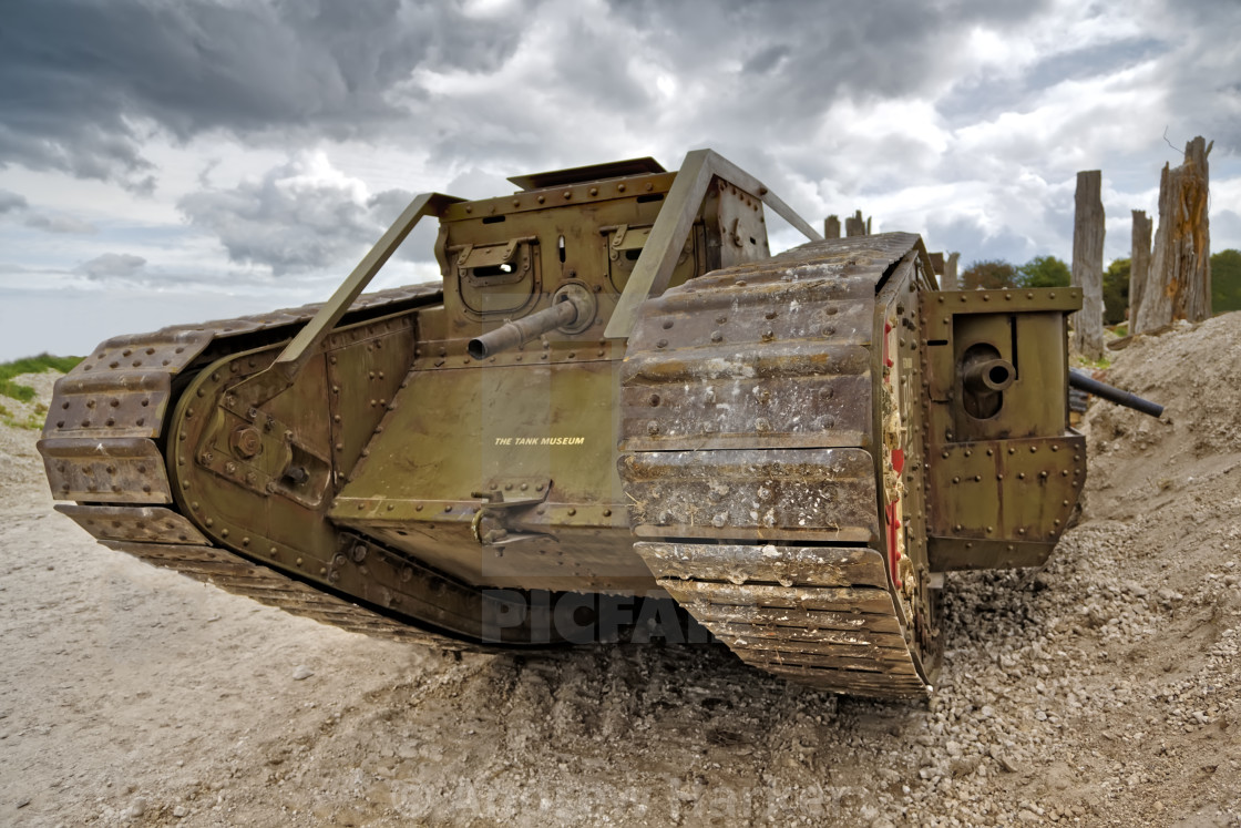 "The Bovington Tank Museum's full size replica of a MK IV Tank" by Andrew Harker - $15.16 "The Bovington Tank Museum's full size replica of a MK IV Tank" stock image