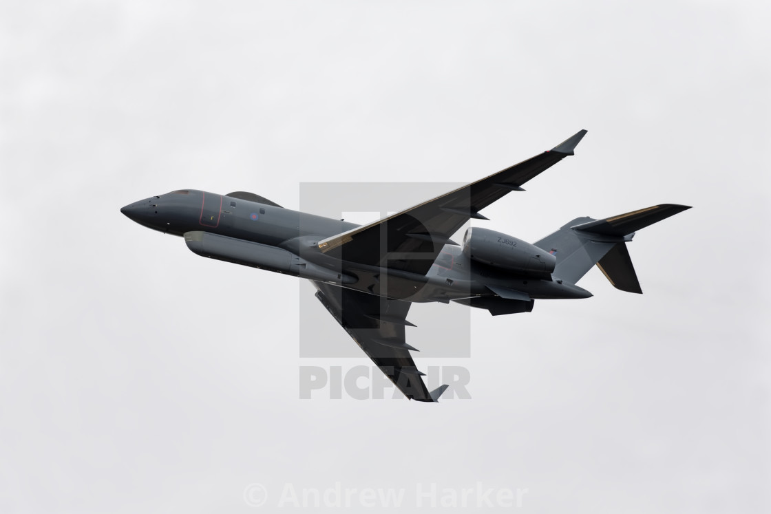 "Royal Air Force Bombardier BD- 700 Sentinel R1 / ZJ692 / 5 Squ" by Andrew Harker - $15.16 "Royal Air Force Bombardier BD- 700 Sentinel R1 / ZJ692 / 5 Squ" stock image