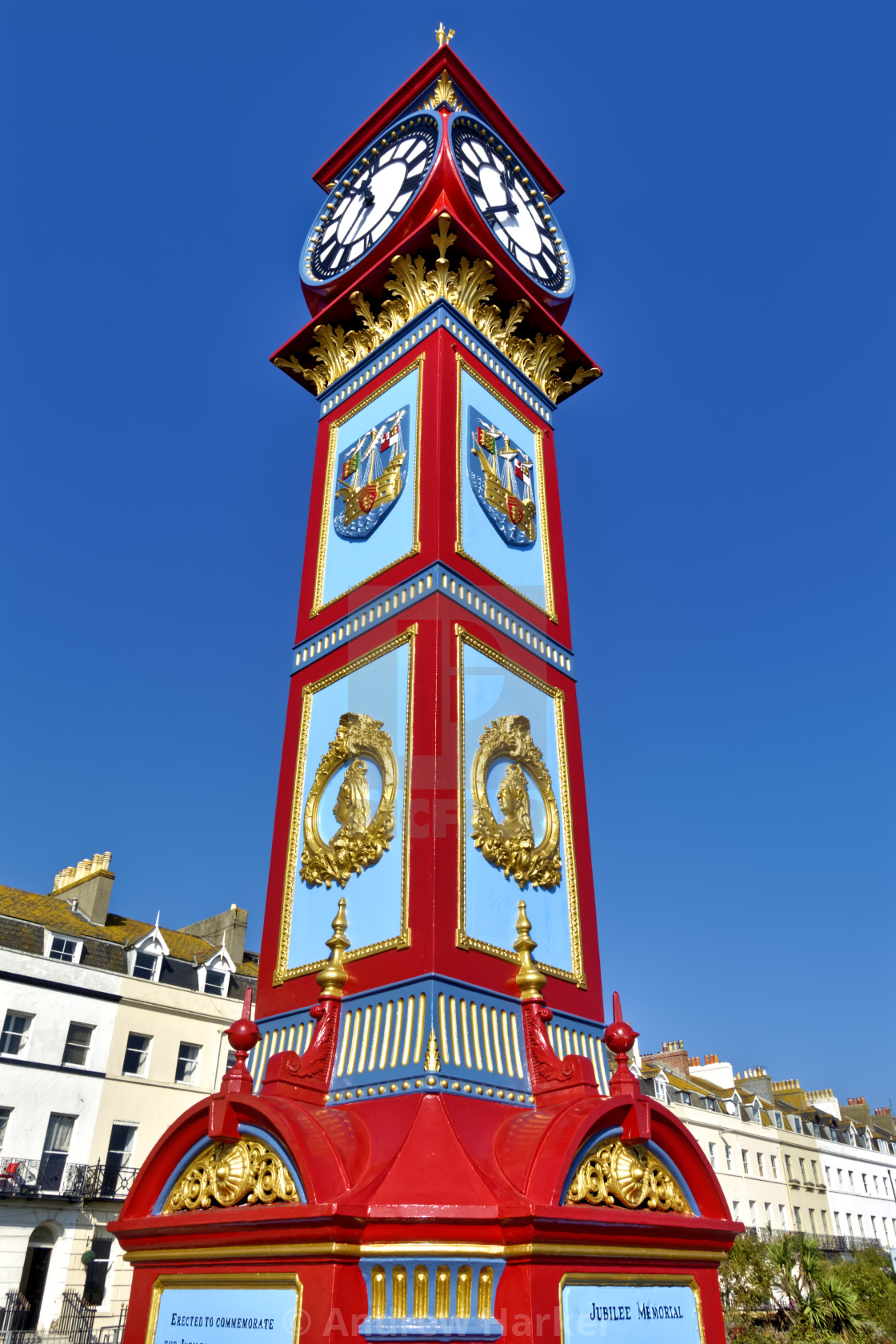 "Jubilee Clock Tower, Weymouth, Dorset, UK" by Andrew Harker - $15.16 "Jubilee Clock Tower, Weymouth, Dorset, UK" stock image