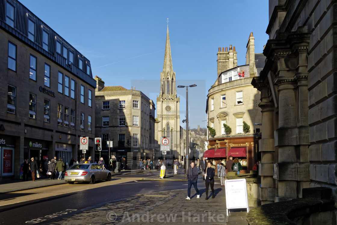 "High Street Bath" stock image