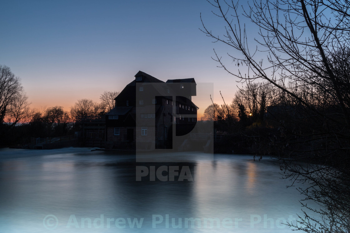 "Houghton Mill Sunset" stock image