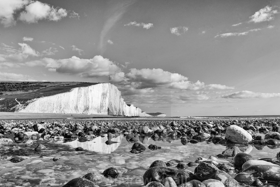 "Seven Sisters Reflection" by Andrew Small - £19.98 "Seven Sisters Reflection" stock image