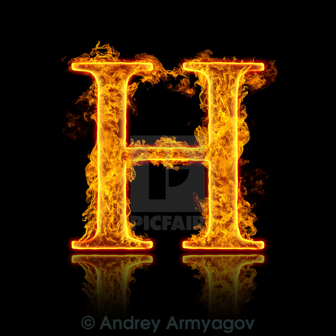 Fire Alphabet Letter H License Download Or Print For 6 20 Photos Picfair