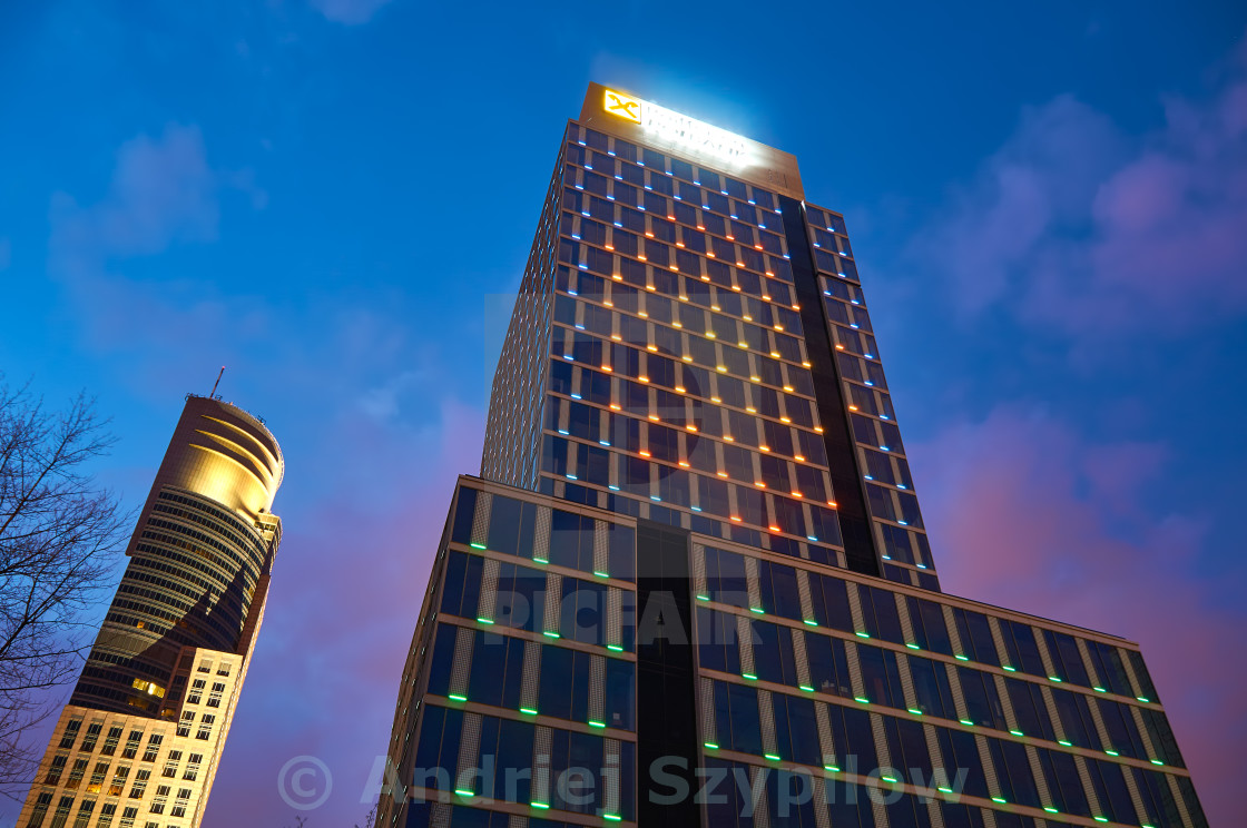 Warsaw Poland March 28 2016 Grzybowska 78 Street Office Building Prime Corporate Center Raiffeisen Polbank Offices License Download Or Print For 1 24 Photos Picfair