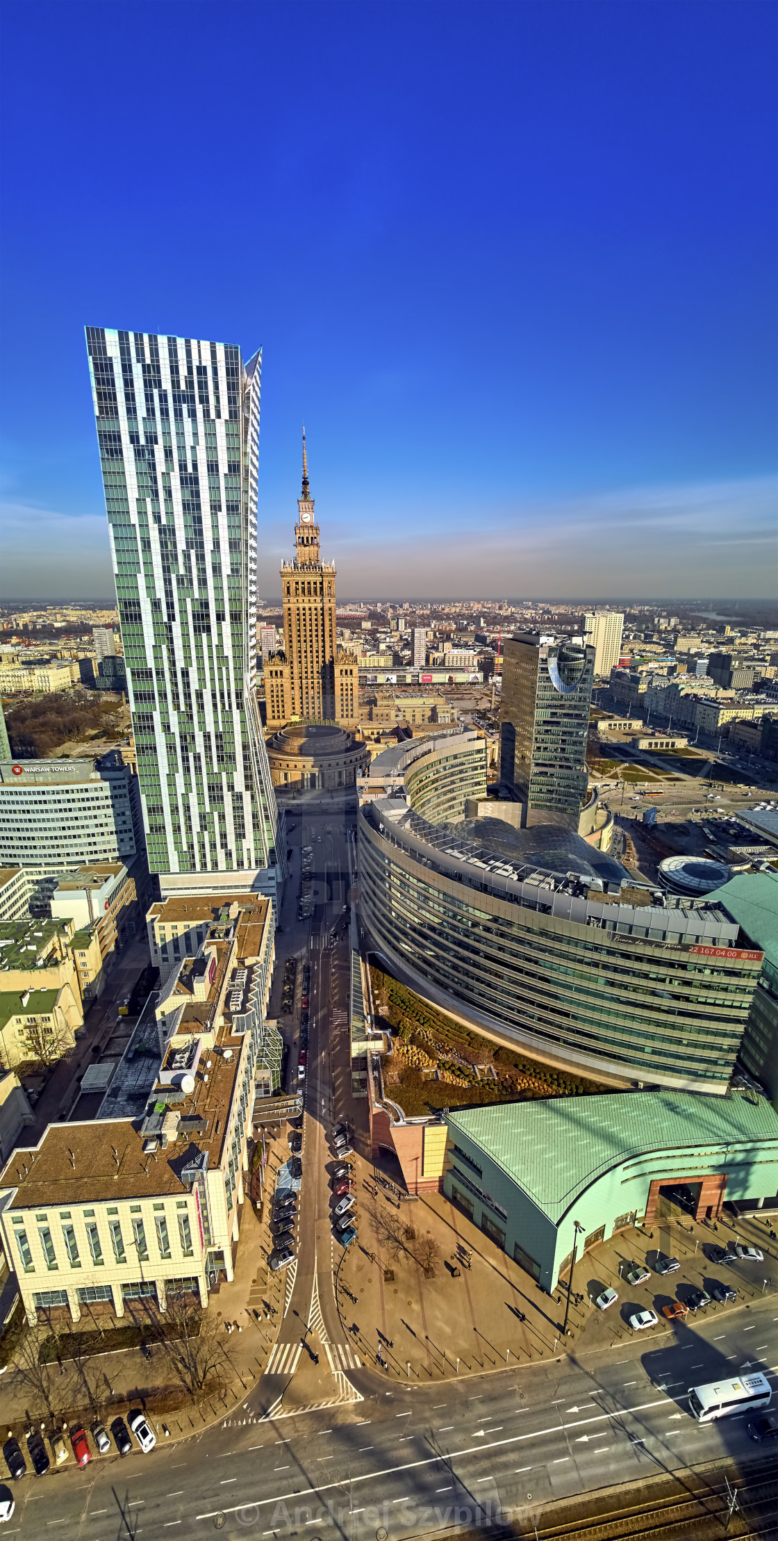 Warsaw Poland February 23 2019 Beautiful Panoramic