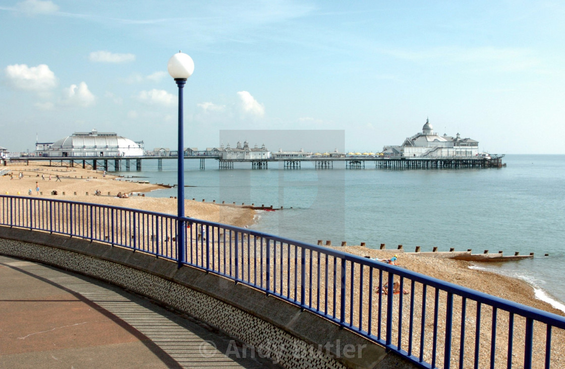 "Eastbourne Pier, photographed from near Eastbourne Bandstand." stock image