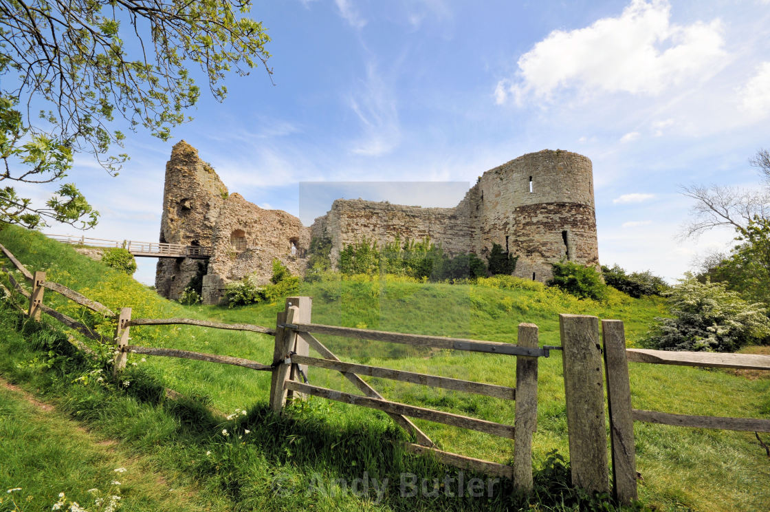 "Pevensey Castle, Pevensey, East Sussex, England" stock image