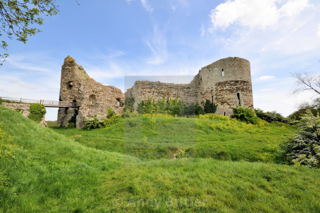 "Pevensey Castle, Pevensey, East Sussex, England" stock image