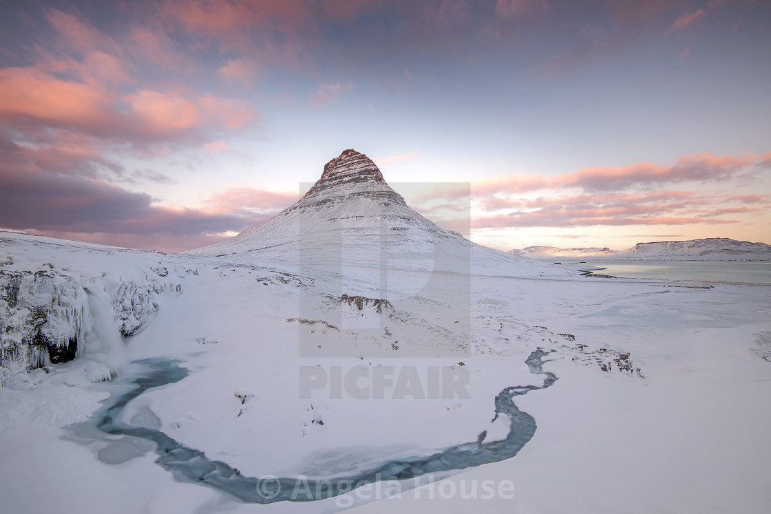 "Kirkjufell Mountain, Iceland" stock image