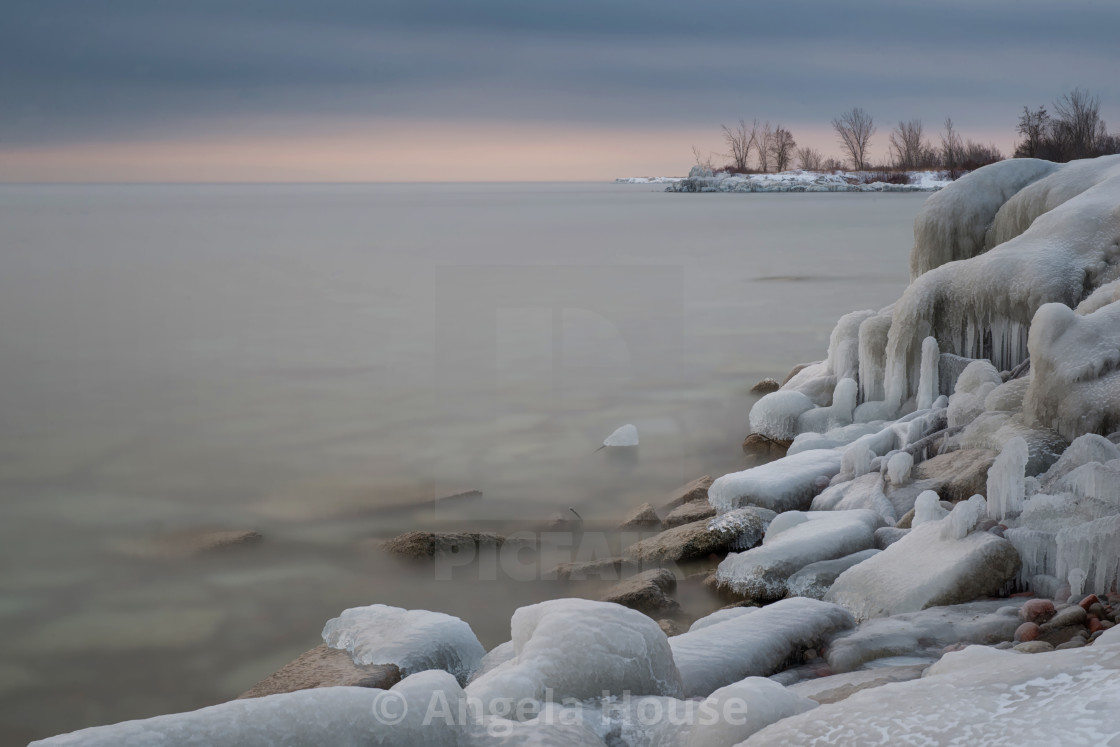 "Leslie Spit, Toronto Ontario" stock image