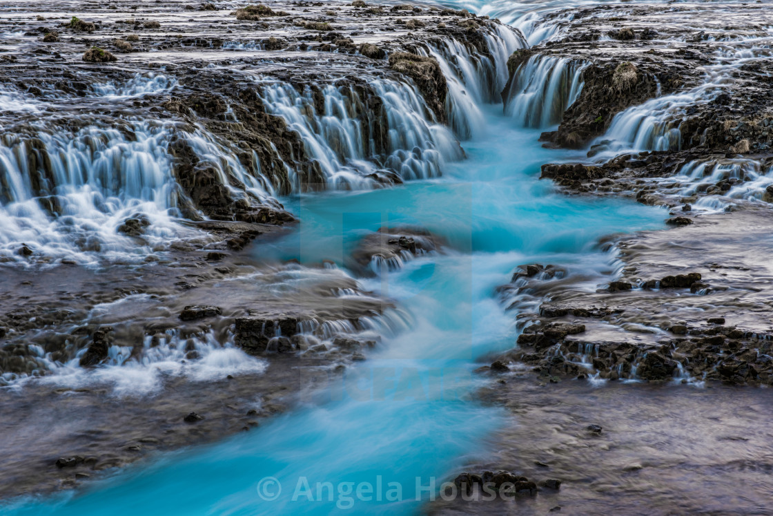 "Bruarfoss Waterfall in Iceland" stock image