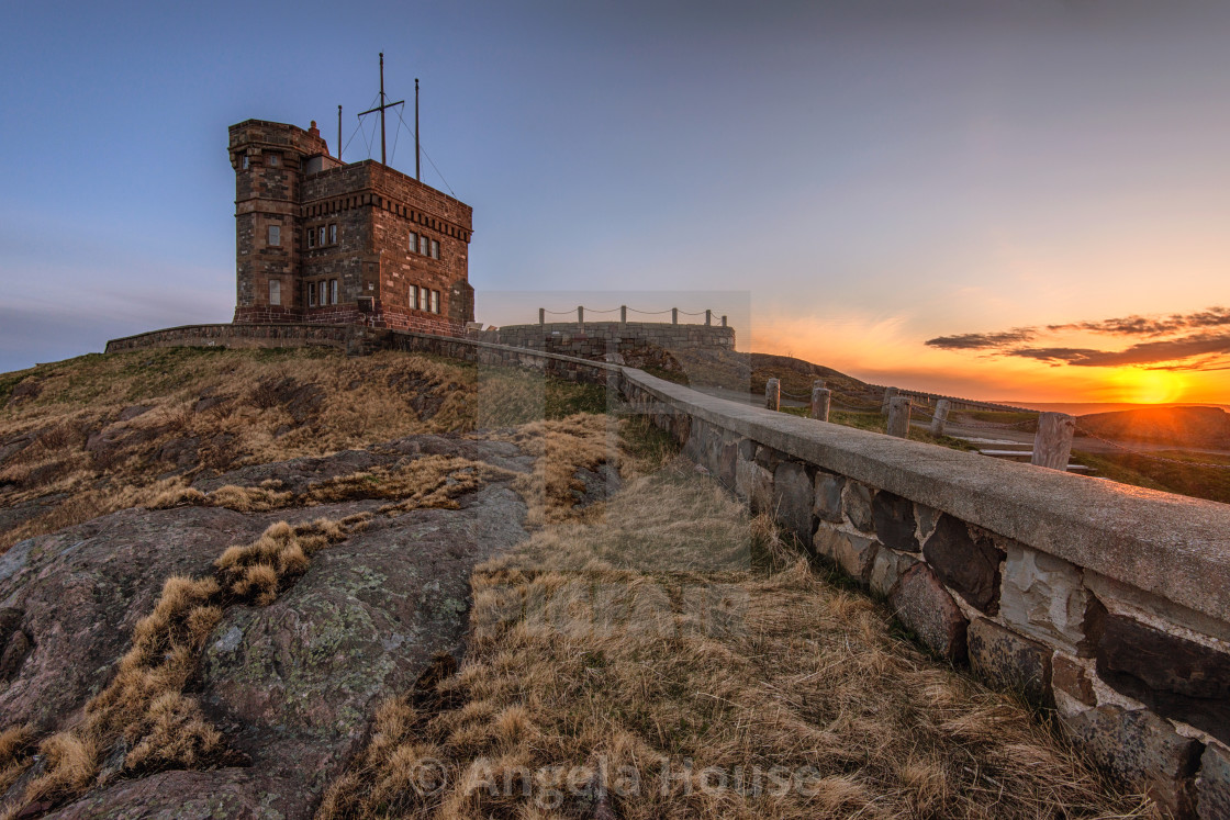 "Cabot Tower on Signal Hill" stock image