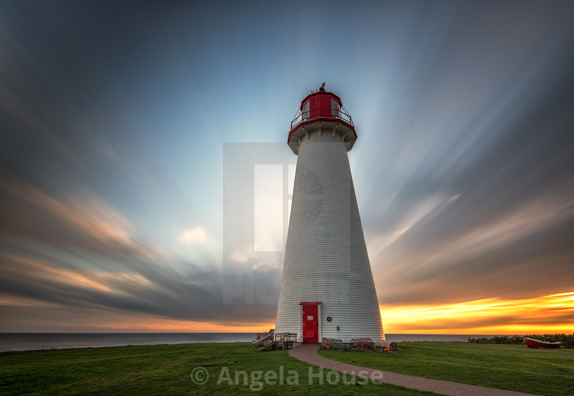 "Point Prim Lighthouse, PEI" stock image