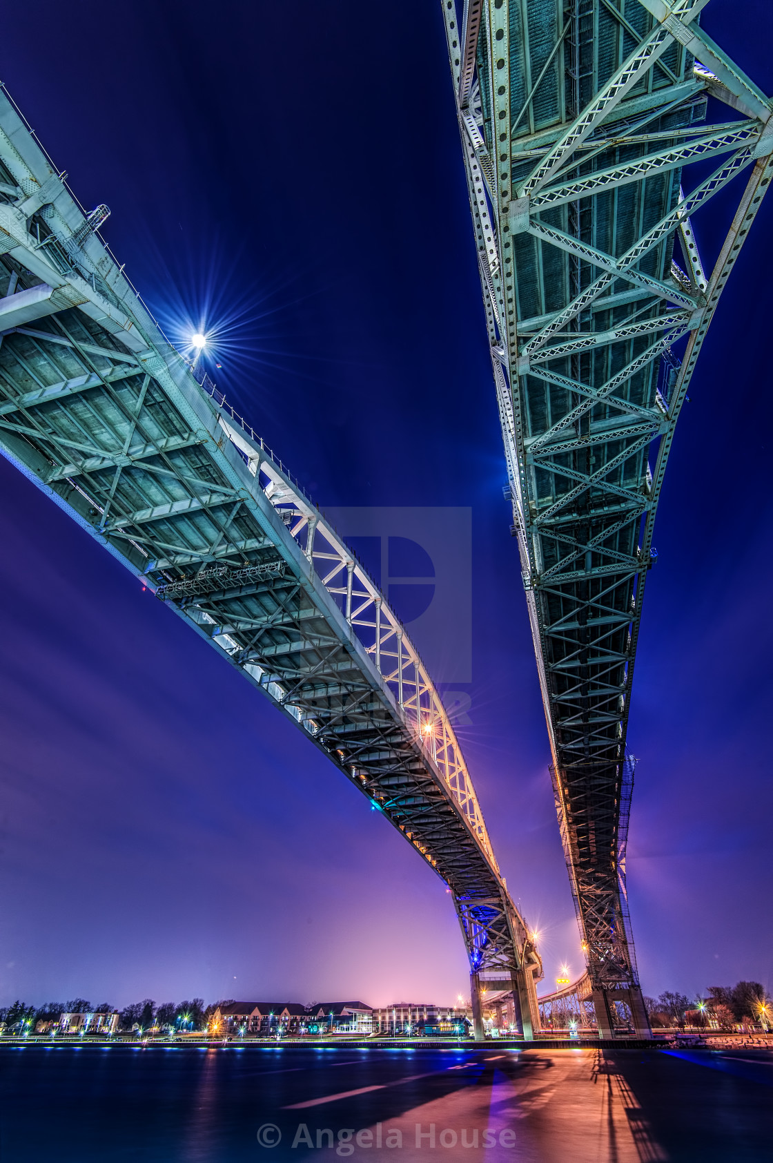 "Blue Water Bridge -2" stock image