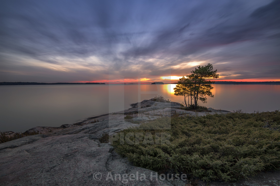 "Killbear Provincial Park sunset 2" stock image