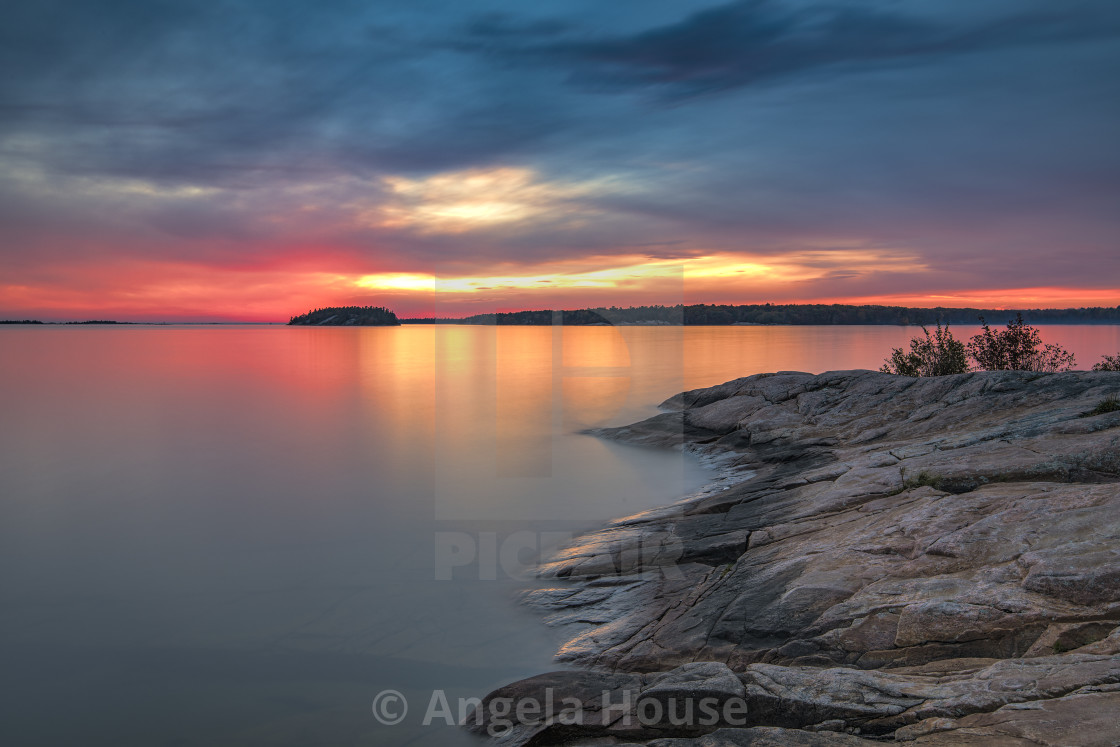 "Killbear Provincial Park sunset 1" stock image