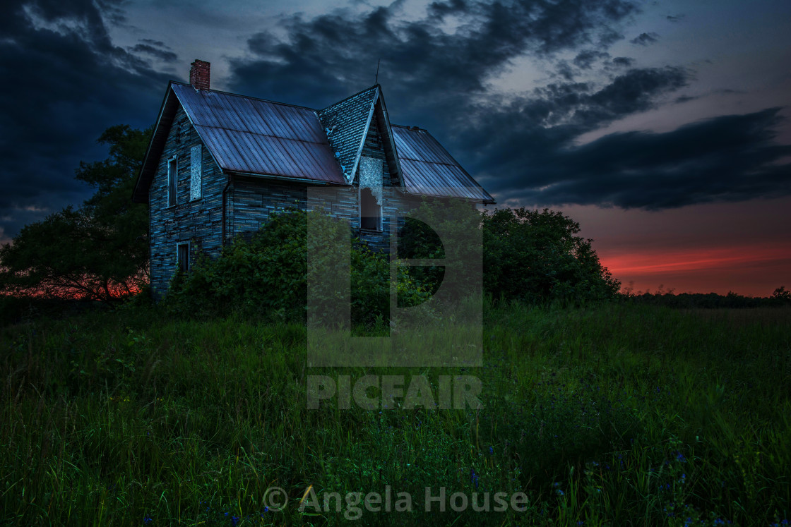 "Lavender House Abandonment" stock image