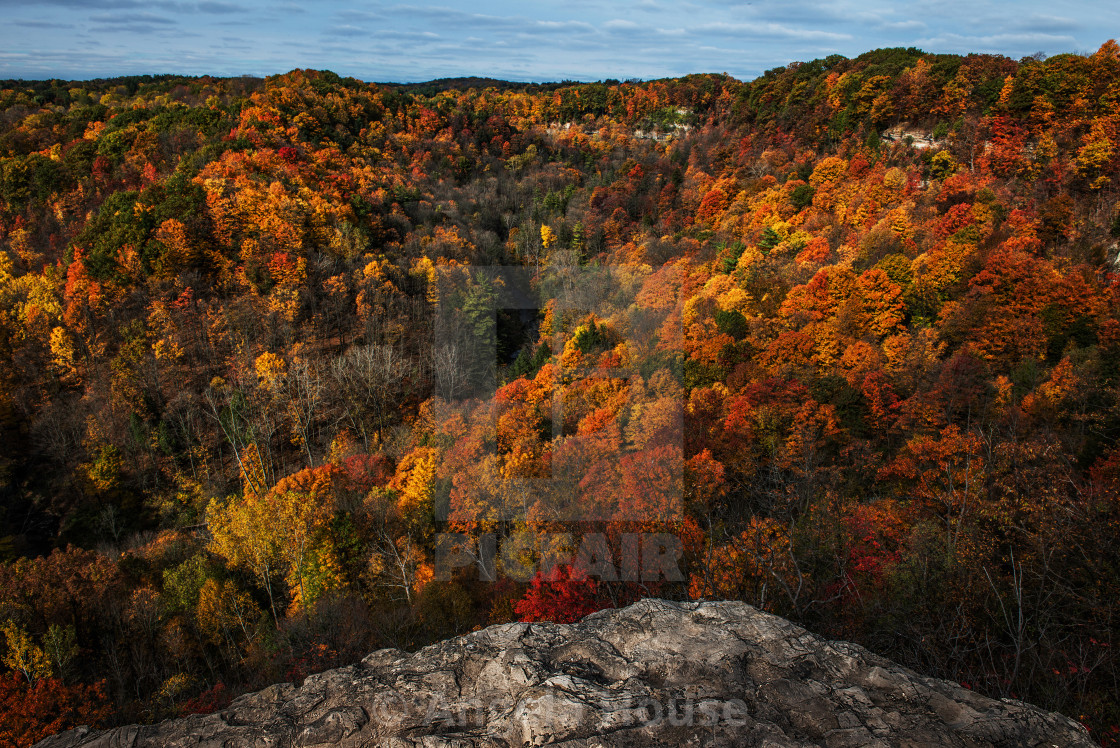 "Autumn colours at Dundas Peak" stock image