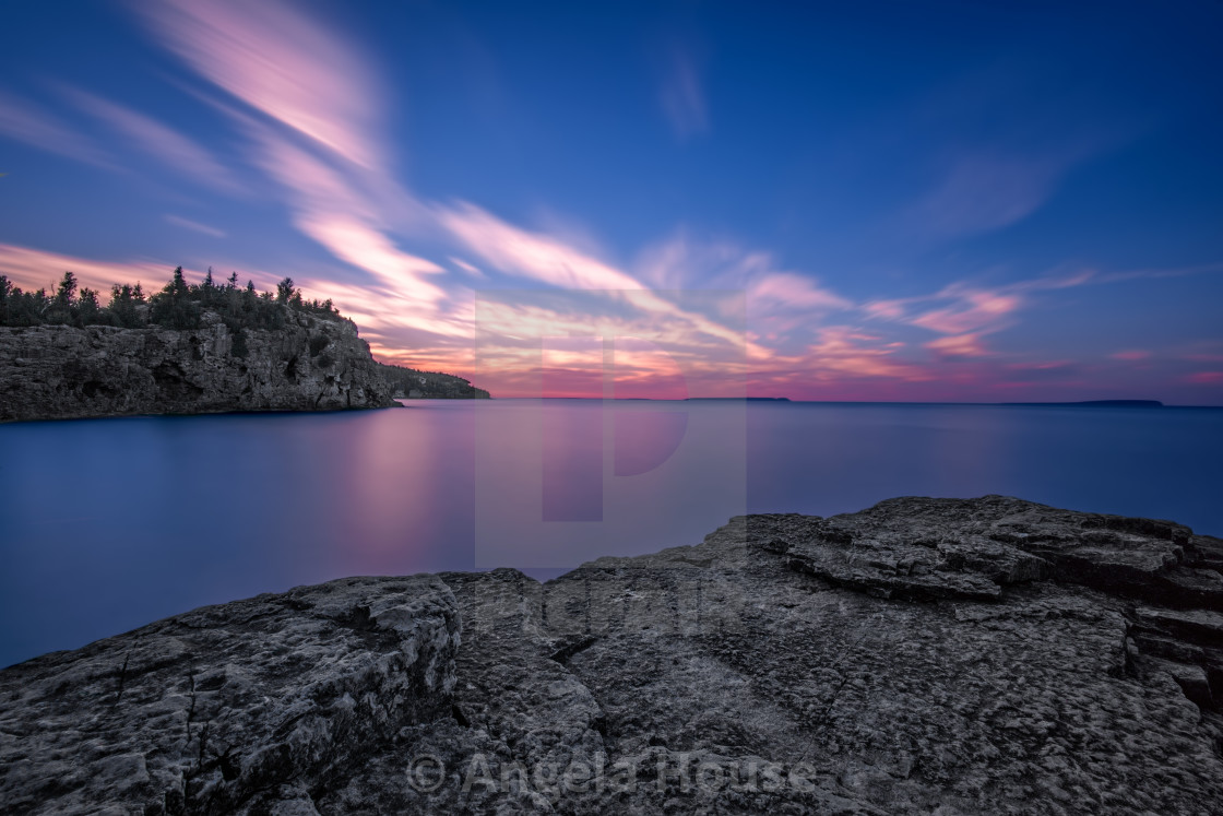 "Indian Head Cove, Tobermory Ontario" stock image