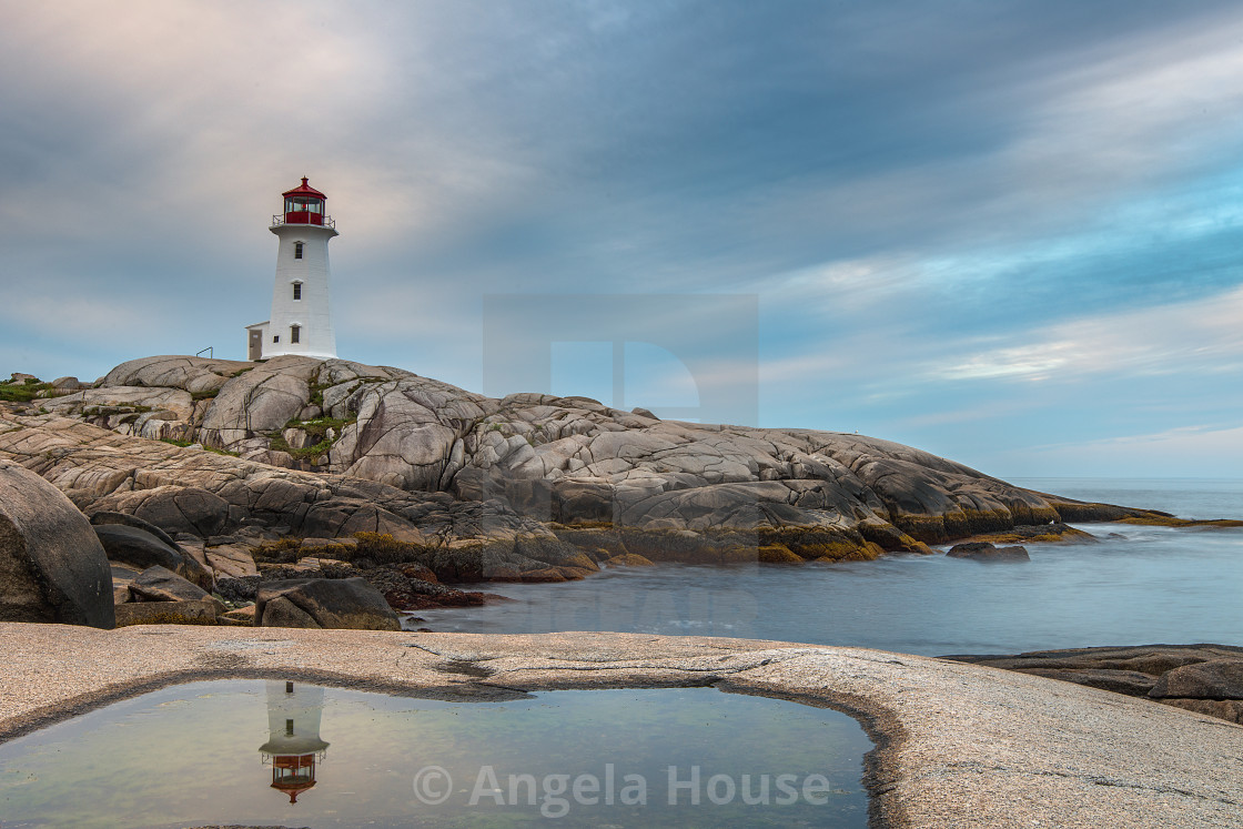 "Peggy's cove, Nova Scotia at sunrise" stock image