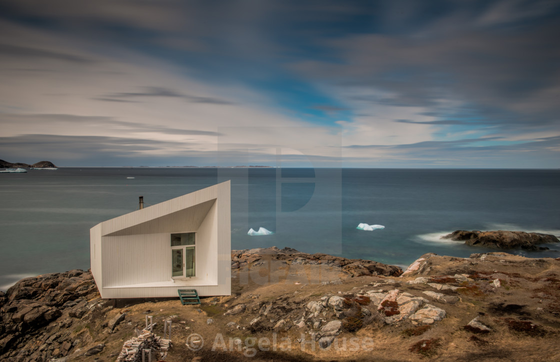 "Squish Studio, Fogo Island, Newfoundland" stock image