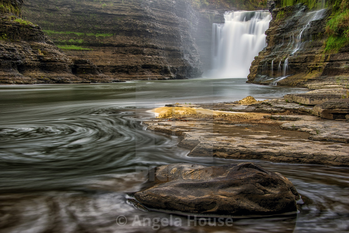 "Upper Falls at Letchworth State Park" stock image