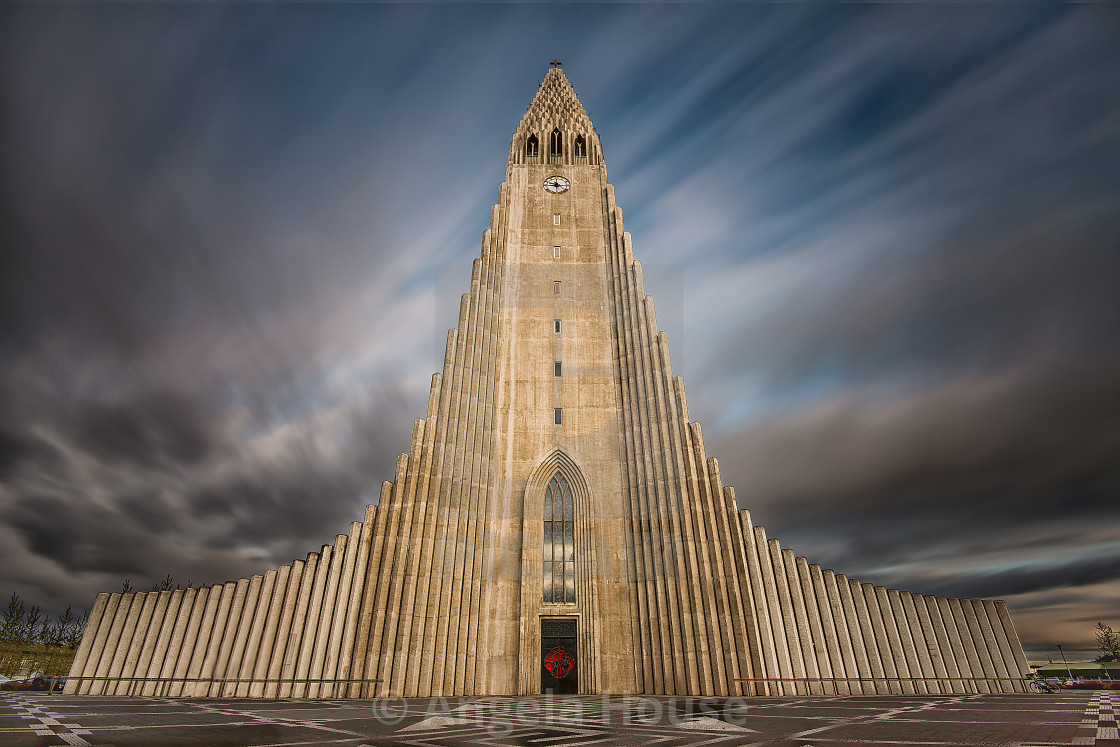 "Hallgrimskirkja Church" stock image