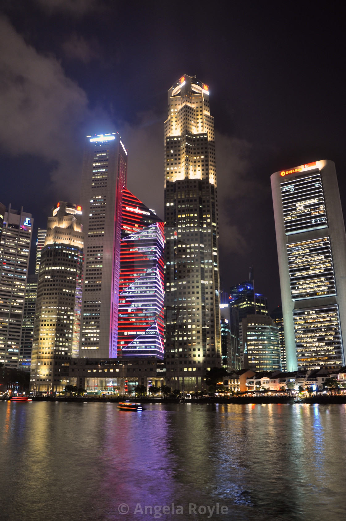 "Boat Quay, Singapore" stock image