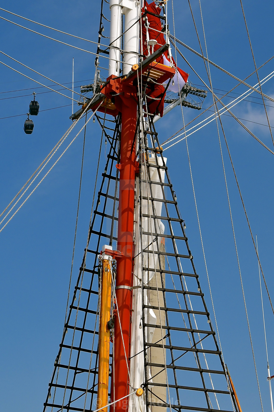 "Sailing ships rigging" stock image