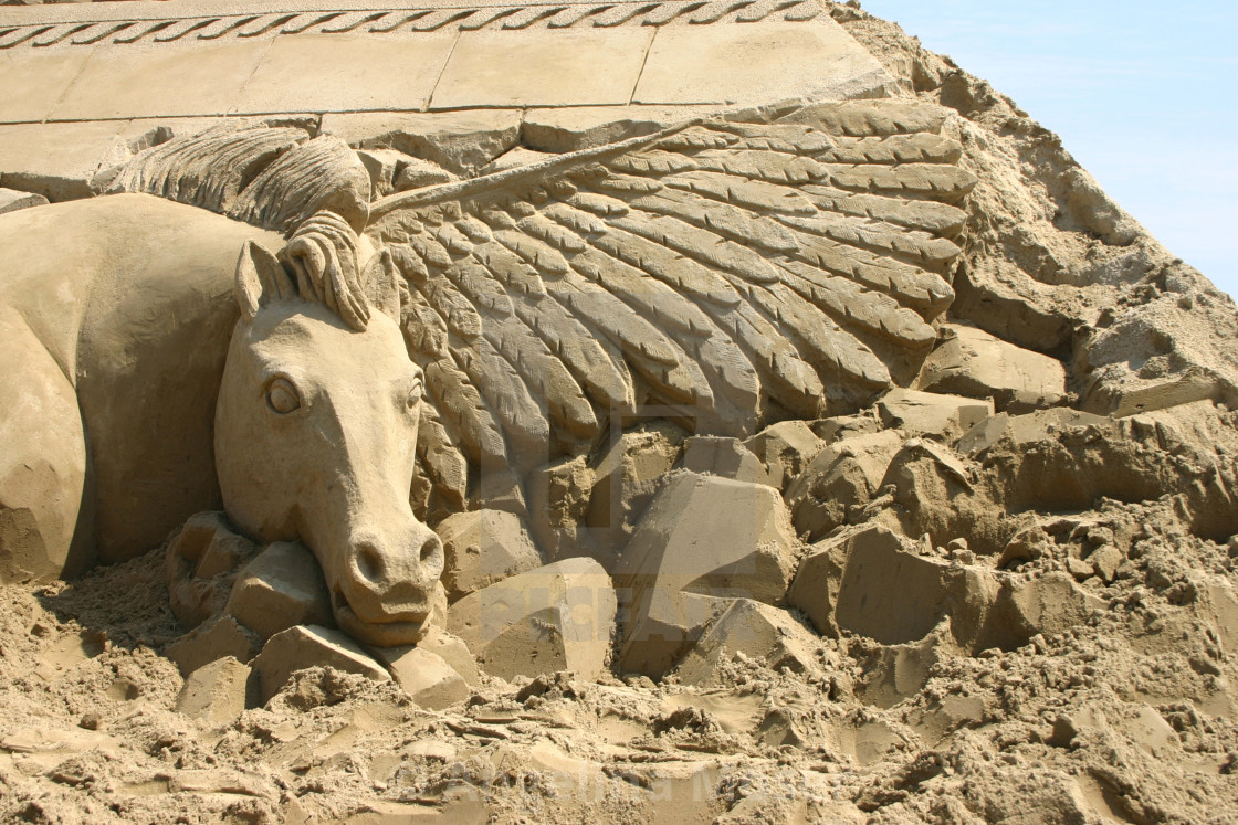 "Sand Sculpture" stock image