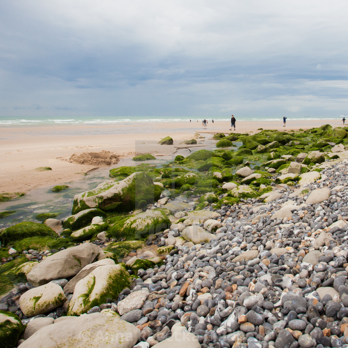 "Walk at the Beach" stock image