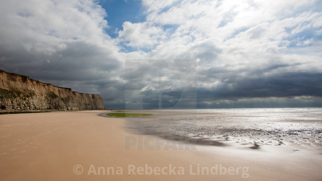 "Tide at Cap Blanc Nez" stock image