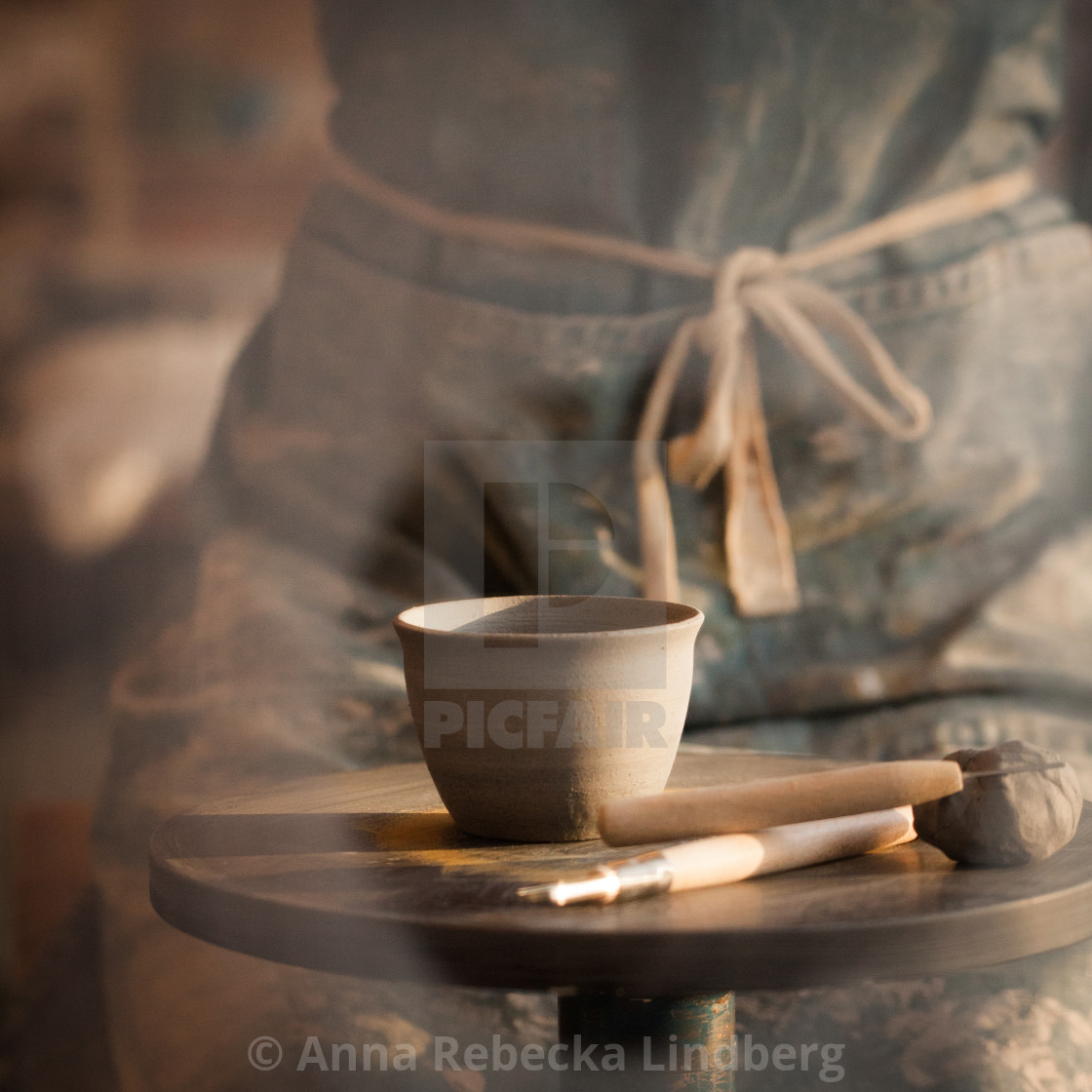 "Wheel throwing" stock image